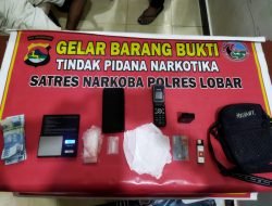 Sering Transaksi Narkoba, Seorang  Pria Asal Serumbung Lembar Diringkus Polisi