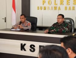 Jelang Idul Fitri 1443 H, Dandim 1628/Sumbawa Barat dan Kapolres Pimpin Rakor Percepatan Vaksinasi Booster