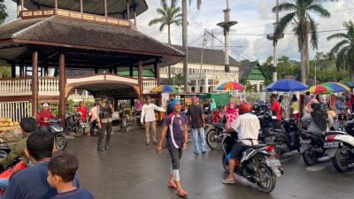 Pastikan Ngabuburit Nyaman, Unit Turjawali Polres Bima Kota Patroli Keliling