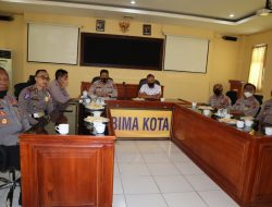 Polres Bima Kota Zoom Meeting Gelar Operasi Polda NTB