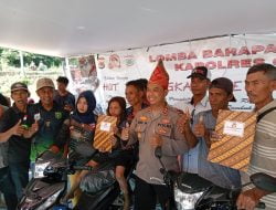 Peringati Hut Bhayangkara Ke-76,  Polres Sumbawa Barat Lomba Barapan Kerbau