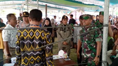 Dandim 1608/Bima Tinjau Pelaksanaan Pilkades Serentak di Kabupaten Bima