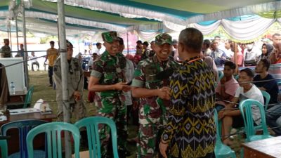 Dandim 1608/Bima Tinjau Pelaksanaan Pilkades Serentak di Kabupaten Bima