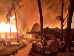 Hotel Oceano Jambuluwuk Dilalap Si Jago Merah, Kapolres Lotara Turunkan Tim Identifikasi