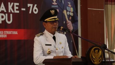 HUT Bhayangkara ke-76, Polres Dompu Laksanakan Upacara Secara Virtual di Kantor Bupati Dompu