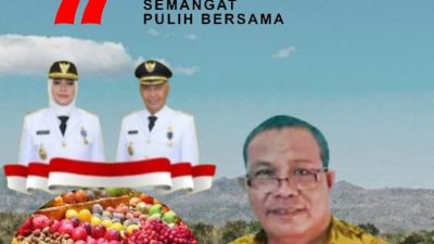 KABID PENGOLAHAN, PEMASYARAN HASIL PERTANIAN KABUPATEN BIMA DAN JAJARAN MENGUCAPKAN HUT RI Ke-77