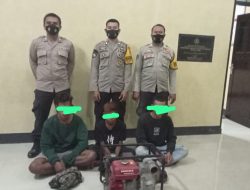 Diduga Gondol Mesin Pompa Air, Tiga Pria di Bima Ditangkap Polisi