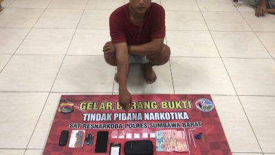 Sindikat Narkoba Asal Jereweh Diringkus Satresnarkaba Polres Sumbawa Barat