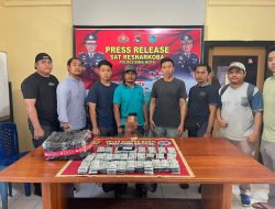 Tim Cobra Polres Bima Kota dan Balai Pom Loka Bima Gagalkan Penyeludupan 7550 Butir Tramadol Dari Jawa