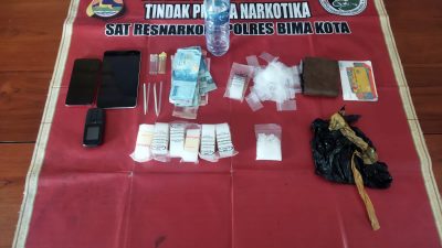 Bidik Curanmor, Polisi Bekuk Dua Pria Tengah Pesta Narkoba, 43, 46 Gram Sabu di Sita