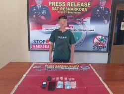 Terduga Bandar Narkoba Asal Sarae Kota Bima Ditangkap Polisi Berikut Barang Bukti 0,27 Gram Diamankan