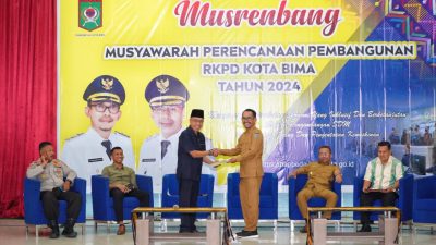 Mempercepat Pertumbuhan Ekonomi, Wali Kota Bima Hadiri Musrenbang RKPD Kota Bima Tahun 2024