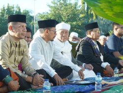 Wali Kota dan Wakil Wali Kota Bima Shalat Idul Fitri 1 Syawal 1444 Hijriah di Dua Tempat Yang Berbeda