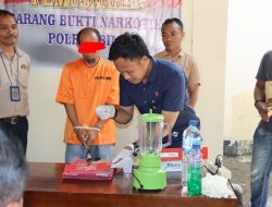 Polres Bima Pemusnahan Barang Bukti BB 24,65 Gram Sabu Hasil Sitaan 