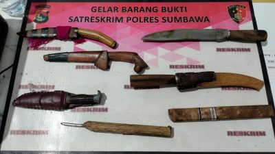 Bawa Senjata Tajam, 7 Penonton MXGP Samota Sumbawa Diamankan Polisi