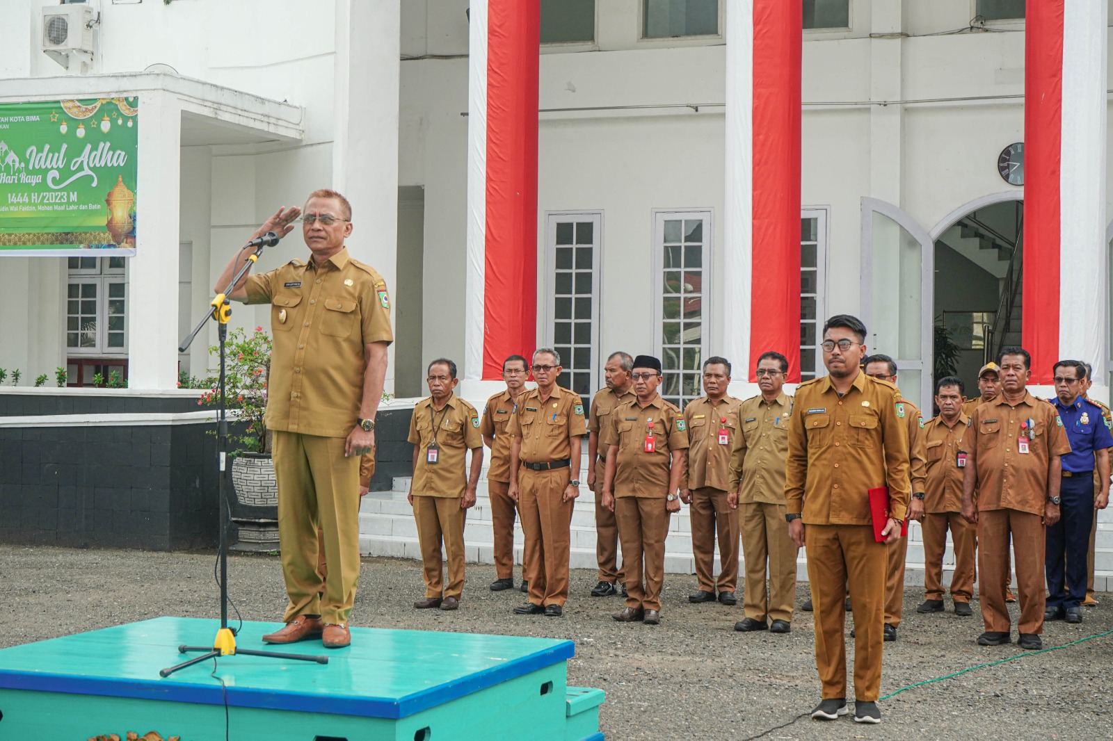 Pimpin Apel, Wakil Wali Kota Bima Menyampaikan Permohonan maaf