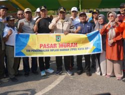 Pj Gubernur NTB dan Pj Wali Kota Bima Gelar Gerakan Pangan Murah dan Car Free Day di Taman Ama Hami   