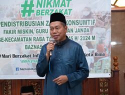 Pj Wali Kota Bima Dukung BAZNAS Pendistribusian Zakat bagi Warga Miskin